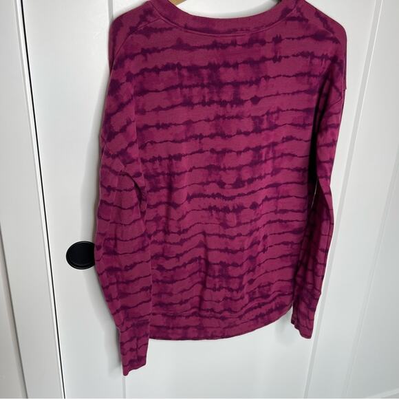 Athleta Coaster Lux Tahiti Pink Printed Soft & Stretchy Sweatshirt Size Small - Picture 7 of 7